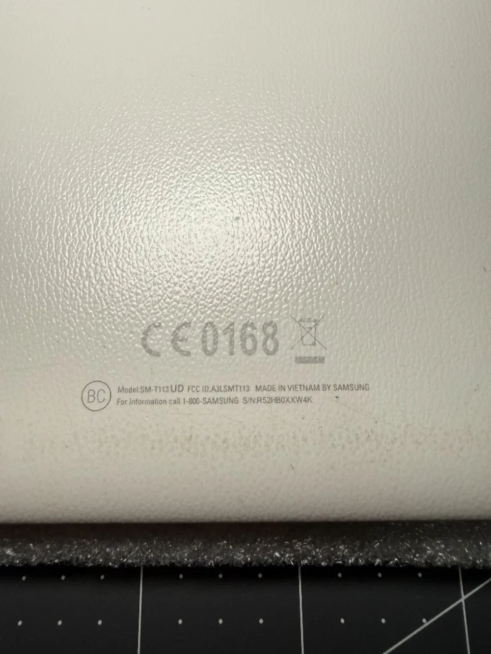 Samsung Galaxy Tab 3 Lite Model SM-T113 White For Parts/Repairs